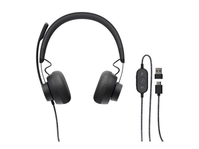 Logitech Zone Wired UC Stereo USB-C/A