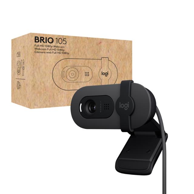 Logitech Webcam BRIO 105 Graphite 1080p USB-A